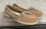 Sperry Top Sider Womens Tan Boat Shoes 2-eye Loafers size 8M Nautical‎ Preppy Photo 0