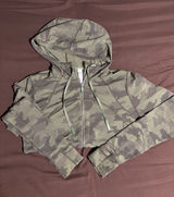 lululemon athletica Green Camo Zip Hoodie Photo 0