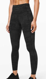 Lululemon Fast and Free Leggings 25" Nulux Incognito Camo Multi Grey Photo 0