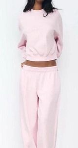 Pink Zara matching sweat set Photo 0