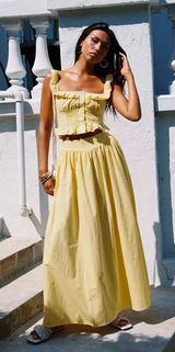 Princess Polly Yellow Top Photo 0