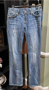 Miss Me JP55014‑13 Bootcut Jeans – Classic Embellished Pockets – Size 30 Photo 0