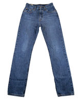 Levis Premium 501 Original Straight Leg Jeans Med Wash W25 L32 Rigid 100% Cotton Photo 0