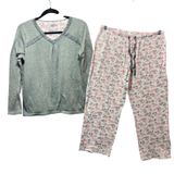 Croft & Barrow Womens‎ Pajama Set Long Sleeve Top Pants Floral Print Size L Photo 0