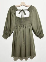 Free People This‎ is Everything Mini Smocked Balloon Sleeve Dress Size Small Photo 0