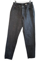 Vtg Levi's 501 17501 High Waisted Mom Jeans Black Cotton Made in USA‎ Sz 13 26" Photo 0