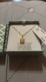 Rachel Zoe “M” initial necklace Photo 0