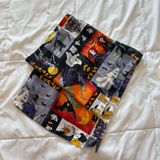Vintage Halloween Scarf Witches Ghosts Vampires Haunted House 59x14 Holiday Photo 0