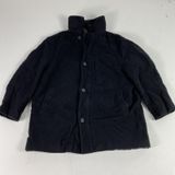 Lauren Ralph Lauren Cashmere‎ Blend Peacoat Womens Medium Black Quilted Parka Photo 0