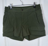 Athleta Trekkie Cargo Hiking Shorts Olive Green Size 4 Photo 0