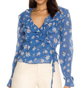 Ruffle Long Sleeve Top Photo 0