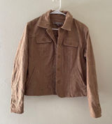 M- croft & barrow Women's Vintage Tan Embroidered Jacket w/‎ Pockets Photo 0