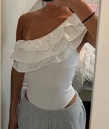 ZARA White Bodysuit Photo 0
