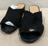Naturalizer Arielle Black Faux Suede Crisscross‎ N5 Comfort Sandals Size 7.5M Photo 0