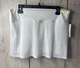 All In Motion Women L White Textured Pleated Skort w/ Inner Shorts Tennis Resort Photo 0