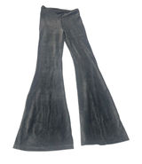 No Boundaries Womens Small 3-5 Ribbed Flare Pants Charcoal Black Y2K Bell Bottom Photo 0