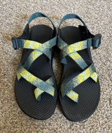 Chaco Z2 Sandals with Green and Yellow Straps Women’s Size 8 Photo 0