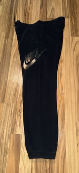 Nike Women's Sz M Medium‎ Joggers Cotton Sweatpants Black Rose Gold Photo 0