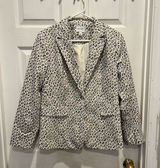 Nine West Women's Size 8 Leopard Animal Print Blazer Jacket‎ Academia Business Photo 0