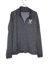 Nike Women Top Pacer 1/2 Zip Long Sleeve Boxy Crop Gray Large Photo 0