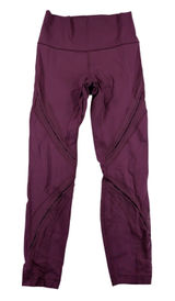 Lululemon High‎ Times Pant Vented Metta Purple Mesh Reflective Leggings Womens 6 Photo 0