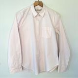 Abercrombie & Fitch Icon Button up Shirt Peach/Pink White Check Sz M Preppy Twee Photo 0