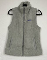 Patagonia Las Gatos Grey Fleece Full Zip Vest Womens M Outdoorsy Hiking Jacket Photo 0
