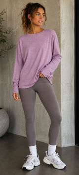 Coolibar UPF 50+ Purple Long Sleeve Sun Protection Top Size L Photo 0