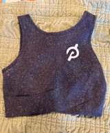 lululemon x Peloton bra top Navy Speckled Workout Yoga Cycling Athleisure Wear! Photo 0