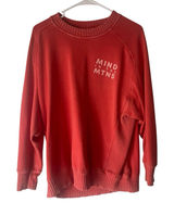 Aerie Small Coral Red Pink Oversized Mind In The Mountains Loungewear Sweater Photo 0