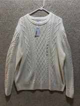 NWT fisherman grandpa sweater knit cotton blend minimalist preppy gift XXL Photo 0