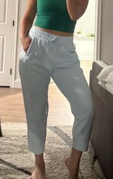 Like Aerie Cozy lounge rib barrel pants size M pastel blue Photo 0