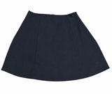 Zara Black Mini Skirt A Line Flared Embroidered Logo Casual Womens Minimalist Photo 0