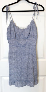 Abercrombie & Fitch‎ Y2K Babydoll Mini Dress Medium Coquette Cottagecore Dainty Photo 0