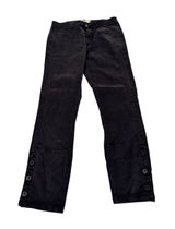 Anthropologie A View From The West Black Button Ankle Straight Leg Pants 28 Photo 0
