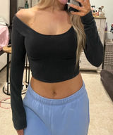 Basic Black Brandy Melville Top Photo 0