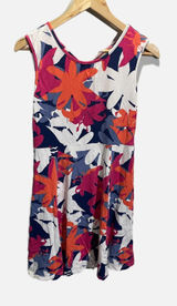 Krimson Klover Floral Dress Womens Small‎ Pink Orange Strappy Back Summer Active Photo 0