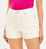 Loft Brand Star Fresh Cut High Rise Cut Off Denim Shorts Size 14 Photo 0