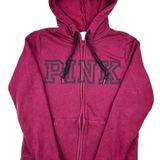 Pink/Victoria's Secret VSCO Women’s Size S Tomato Spellout Zip Hoodie Photo 0