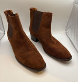 Frye Chestnut Brown Suede Chelsea Ankle Boots Photo 0