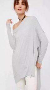 Grapevine Grey Asymmetrical Tunic Top Photo 0