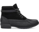 UGG Greda Waterproof Duck Boots Lace Up Suede Leather Heeled Winter Black 9.5 Photo 0