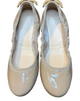 Cole Haan Shoes Womens Size 6 Beige Patent Leather Ballet Flats Bow‎ D42512 Photo 0
