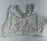 DSG‎ adult white racerback stretch non-padded active athletic sports bra medium Photo 0