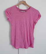 Free People Pink Short Sleeve Tee Photo 0