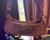 Pink alligator skin handbag vintage Photo 0