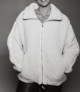 Loose Fit Teddy Jacket Photo 0