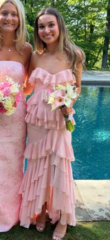 Michael Costello x Revolve Pink Maxi Dress Photo 0