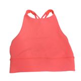 Lululemon Energy High Neck Longline Sports Bra Sunset Coral Pink 4 No Padding Photo 0