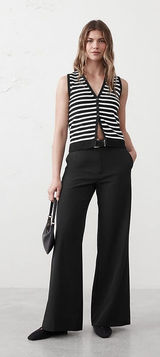 Banana Republic Sculpted Wide-Leg Trousers Photo 0